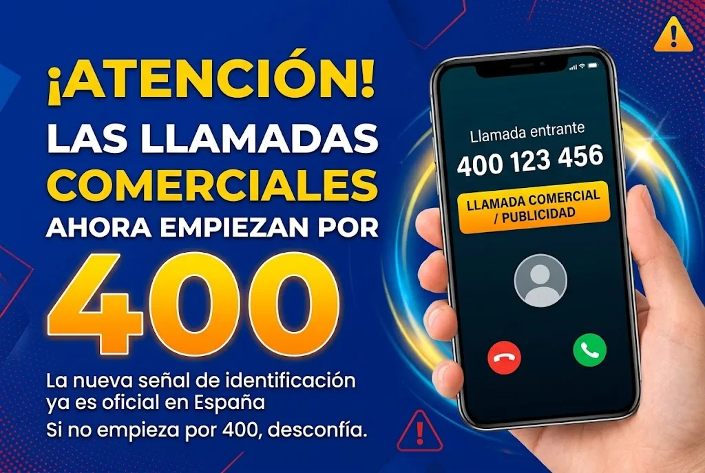 El prefijo 400 ya identifica las llamadas comerciales: qué cambia desde el 17 de octubre